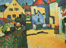 Wassily Kandinsky. Murnau - Grüngasse , 1909
