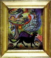 Wassily Kandinsky. Der Hund der Hölle und Paradiesvogel, 1911