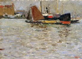 Wassily Kandinsky. Rotterdam Sonne, 1906