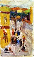Wassily Kandinsky. An einer Straßenecke, 1903