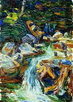 Wassily Kandinsky. Kochel - Wasserfall II, 1902
