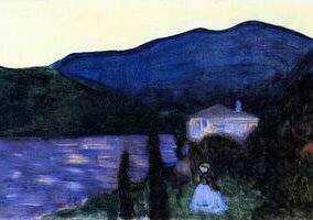 Wassily Kandinsky. Berglandschaft mit See, 1902