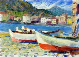 Wassily Kandinsky. Rapallo - Boote, 1905