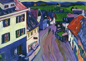 Wassily Kandinsky. Blick aus dem Fenster des Griesbräu, 1908
