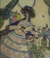 Wassily Kandinsky. Dame In Krinolinen, 1917