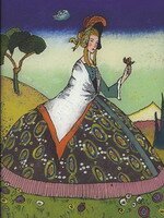 Wassily Kandinsky. Lady mit Blume, 1917