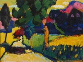 Wassily Kandinsky. Murnau - Sommerlandschaft, 1909