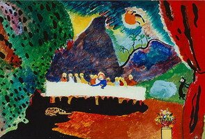 Wassily Kandinsky. Abendmahl, 1909 - 1910