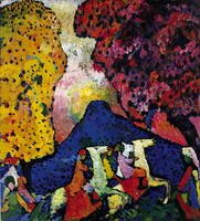 Wassily Kandinsky. Der blaue Berg, 1908 - 1909