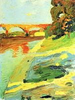 Wassily Kandinsky. Die Isar bei Großhesselohe, 1901