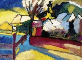 Wassily Kandinsky. Herbstlandschaft mit Baum , 1910
