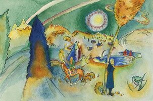 Wassily Kandinsky. Aquarell für Poul Bjerre, 1916