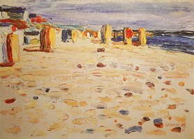 Wassily Kandinsky. Strandkörbe in Holland, 1904