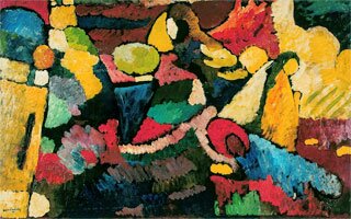 Wassily Kandinsky. Improvisation auf Mahagoni , 1910