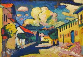 Wassily Kandinsky. Murnau. Dorfstraße, 1908