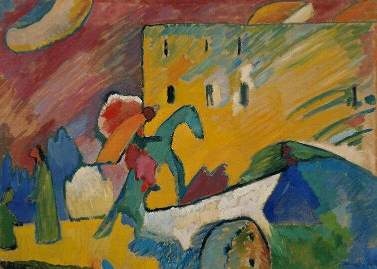 Maler Wassily Kandinsky. Malerei. Improvisation 3. 1909