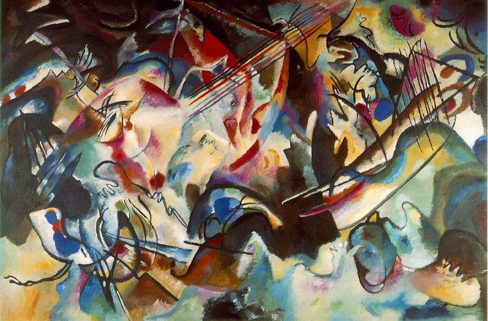 Maler Wassily Kandinsky. Malerei. Komposition VI. 1913