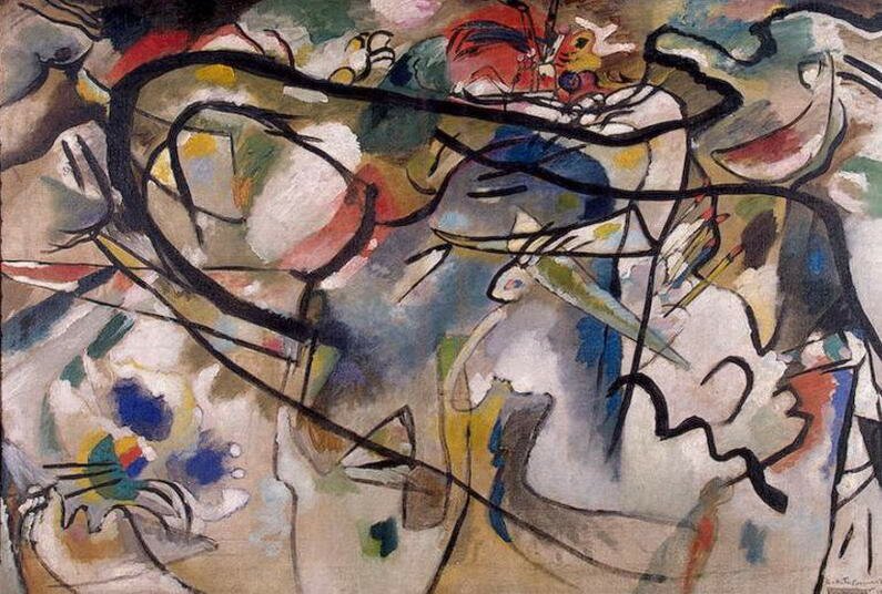 Maler Wassily Kandinsky. Malerei. Sk?zze f?r Komposition V. 1911