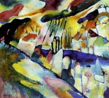 Wassily Kandinsky. Landschaft mit Regen, 1913
