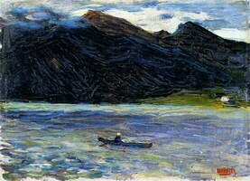 Wassily Kandinsky. Kochel - See mit Boot, 1902