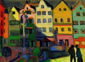 Wassily Kandinsky. Weilheim-Marienplatz, 1909
