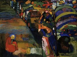 Wassily Kandinsky. Bild mit Häusern, 1909