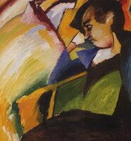 Wassily Kandinsky. Dame (Gabriele M?nter), 1910